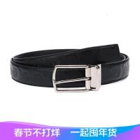 Coach 蔻驰 奢侈品 男士皮质经典标志针扣式双面皮带腰带 64773
