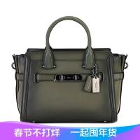 COACH 蔻驰 女士抛光铬鞣皮革手提单肩包 38372