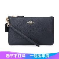 Coach 蔻驰 奢侈品 女士抛光粒面皮革小号腕包 22952