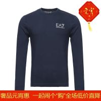 EMPORIO ARMANI EA7 阿玛尼 男士棉质圆领长袖T恤 6ZPT28 PJA2Z