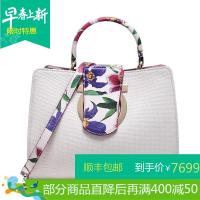 Salvatore Ferragamo 萨瓦托·菲拉格慕 女士织物配皮手提单肩斜挎包 21G930