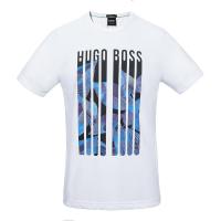 HUGO BOSS 雨果博斯 男士棉质圆领短袖T恤 50377712