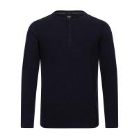 HUGO BOSS 雨果博斯 男士棉质亨利领长袖T恤衫 50401843