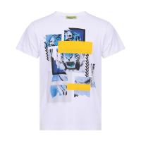 Versace Jeans 范思哲 男士棉质圆领短袖T恤 B3GSA77C 36609