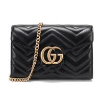 GUCCI 古驰 GG Marmont系列女士 皮革做旧工艺迷你单肩斜挎包 474575 DTD1T