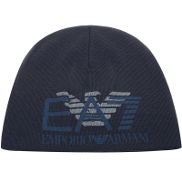 EMPORIO ARMANI EA7 阿玛尼 男士腈纶腈纶印花针织帽 275638 6A393