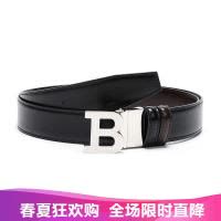 Bally 巴利 男士牛皮板扣式双面皮带腰带 B BUCKLE 35 M