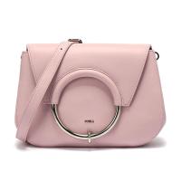 FURLA 芙拉 MARGHERITA 女士系列柔粉色皮革手提单肩包 B BOS0 VWO