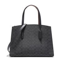 COACH 蔻驰 女士涂层帆布配皮经典标志CHARLIE CARRYALL手提单肩包 31210