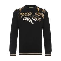 Versace JEANS 范思哲 男士印花棉质圆领长袖卫衣运动衫 B7GTA7FU 30180