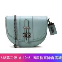 COACH 蔻驰 奢侈品 女士SADDLE系列鞣制皮革单肩斜挎包马鞍包 47924