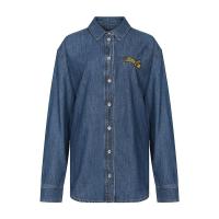Kenzo 高田贤三 女士棉质翻领牛仔衬衫 F95 2CH219 6EM
