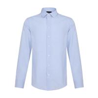 EMPORIO ARMANI 阿玛尼 男款点点图案棉质长袖衬衫 21SM0L 212F1