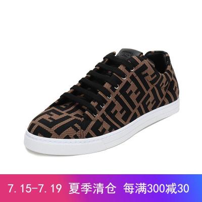 FENDI 男士织物运动鞋板鞋 7E1258 A7MY