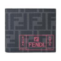 FENDI 男款PU短款钱包钱夹 7M0169 A7SB