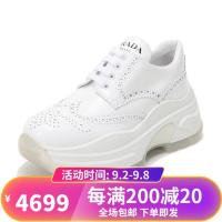 PRADA 普拉达 女士皮革系带老爹鞋运动鞋 1E621L 055
