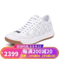 BURBERRY 博柏利 女款LOGO图案皮质运动鞋 4080124