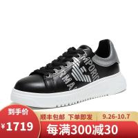EMPORIO ARMANI 阿玛尼 男士牛皮系带运动鞋休闲鞋 X4X264 XM041