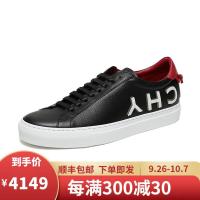 GIVENCHY 纪梵希 男士 哑光红尾字母Logo牛皮系带休闲运动鞋板鞋 BH001DH05Y