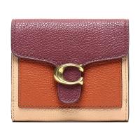 COACH 蔻驰 女士TABBY系列抛光鹅卵石纹皮革小号短款钱包钱夹 76302