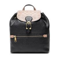 COACH 蔻驰 女士涂层帆布配皮EVIE双肩包 75564