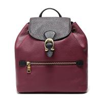 COACH 蔻驰 女士抛光鹅卵石纹皮革EVIE双肩包 76534