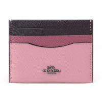 COACH 蔻驰 奢侈品 女士专柜款十字纹皮革卡包卡夹 12070