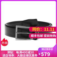 HUGO BOSS 雨果博斯 男士牛皮针扣式皮带腰带 50397943