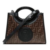 FENDI 女士RUNAWAY系列织物涂层手提包单肩包 8BH353 A86N