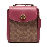 COACH 蔻驰 奢侈品 女士涂层帆布配皮双肩包 69650