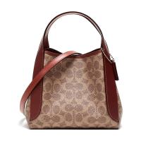 COACH 蔻驰 奢侈品 女士 老花涂层帆布配皮HADLEY 21号半月包手提单肩斜挎包 79251