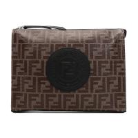 FENDI 男士 涂层织物手拿包 7VA433 A5K4