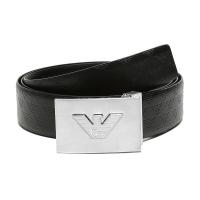 EMPORIO ARMANI 阿玛尼 男士牛剖层移膜革/聚氨酯板扣式腰带 Y4S098 YKL2E