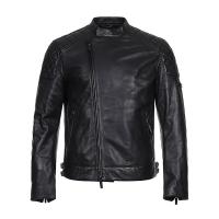 EMPORIO ARMANI 阿玛尼 男士绗缝图案羊皮革棉服夹克外套皮衣 41B54P 41P54