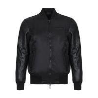 EMPORIO ARMANI 阿玛尼 男士锦纶/羊皮革棉服夹克上衣外套 41B51P 41P51