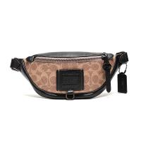 COACH 蔻驰 奢侈品 男女中性专柜款涂层帆布配皮RIVINGTON 7号腰包胸包单肩斜挎包 76187