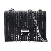 MICHAEL KORS 迈克·科尔斯 MK女士 皮质铆钉链条包单肩斜挎包 30H9SWHL3L
