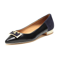 TORY BURCH 托里·伯奇 奢侈品 TB女鞋 牛皮/绒面皮革单鞋平底鞋 57228