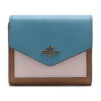 COACH 蔻驰 女士专柜款皮革短款钱包 12123