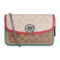 COACH 蔻驰 女士 涂层帆布配皮PARKER系列老花小号单肩斜挎包 89304