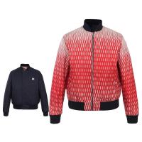 Kenzo 高田贤三 男士混纺鱼网图案双面穿棉夹克 FA5 5BL175 1NA