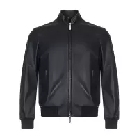 EMPORIO ARMANI 阿玛尼 男士羊皮革皮衣外套上衣 51B13P 51P13