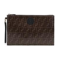 FENDI 男女中性涂层织物拉链手拿包 8N0156 A5K4