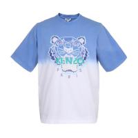 KENZO 高田贤三 男士虎头刺绣棉质宽松版圆领短袖T恤衫 FA5 5TS501 4YG