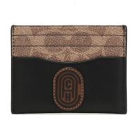 COACH 蔻驰 奢侈品 女款涂层帆布配皮卡包卡夹 76254