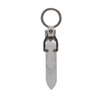 LONGCHAMP 珑骧 女士金属配皮钥匙圈钥匙扣礼盒款珍珠灰 36014 941 338