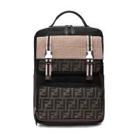FENDI 男款织物配皮双肩背包 7VZ047 A7UW