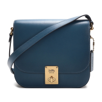 COACH 蔻驰 女款HUTTON系列牛皮SADDLE哈顿小方包单肩斜挎包 4280