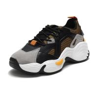 EMPORIO ARMANI 阿玛尼 男款织物配皮系带休闲运动鞋 X4X286 XM072