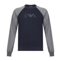 EMPORIO ARMANI 阿玛尼 男款棉/聚酯纤维圆领长袖T恤 111062 9A566
